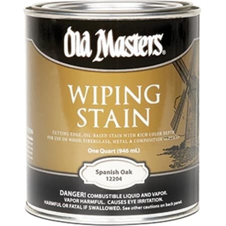 Old Masters Old Masters 12204 Spanish Oak Wiping 240 Voc Stain - 1 Quart 86348122048